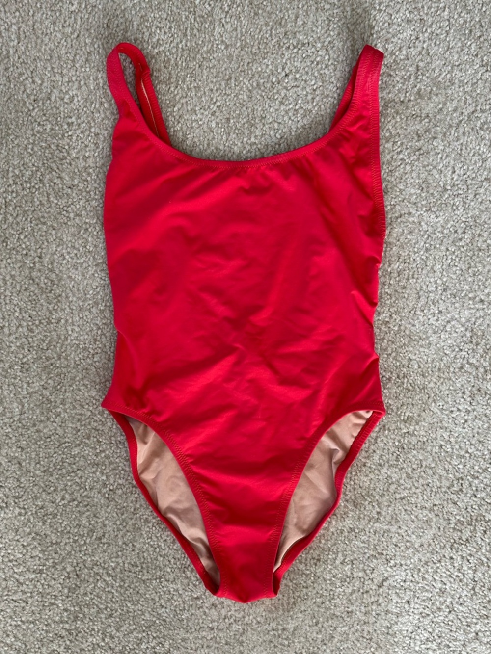 J. Crew plunging scoopback one-piece swimsuit in Italian matte (size 2)